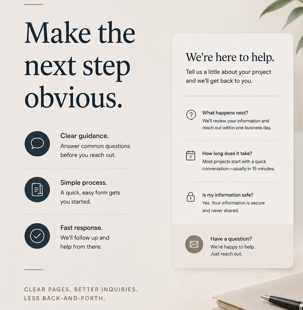 Make the next step obvious